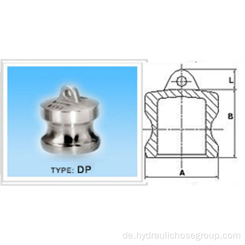 Camlock-Typ DC-Staubstecker